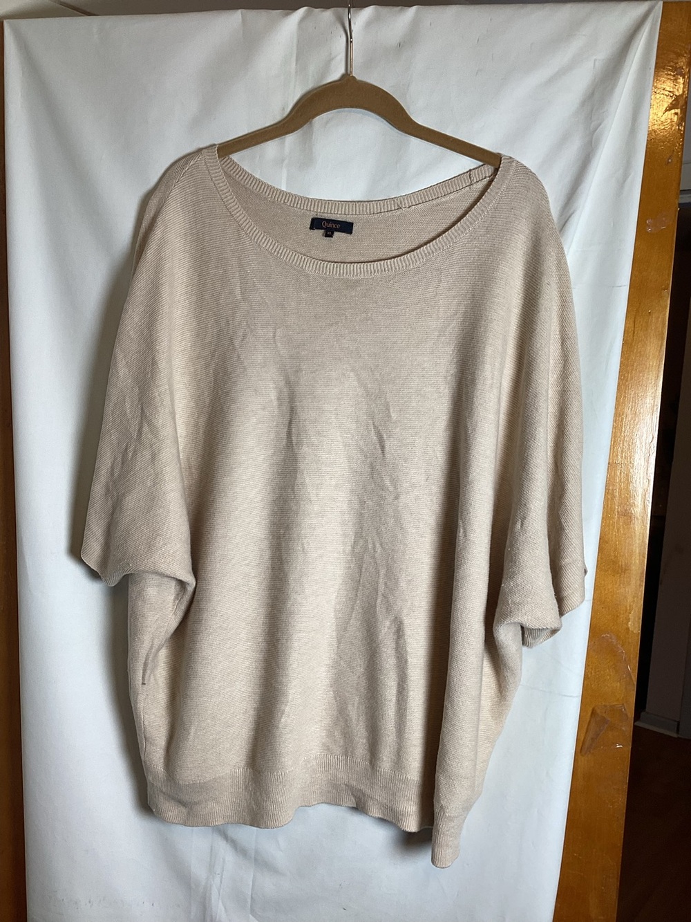 Quince boxy knitted 98% organic cotton relaxed fit top SZ  XLloose fit
